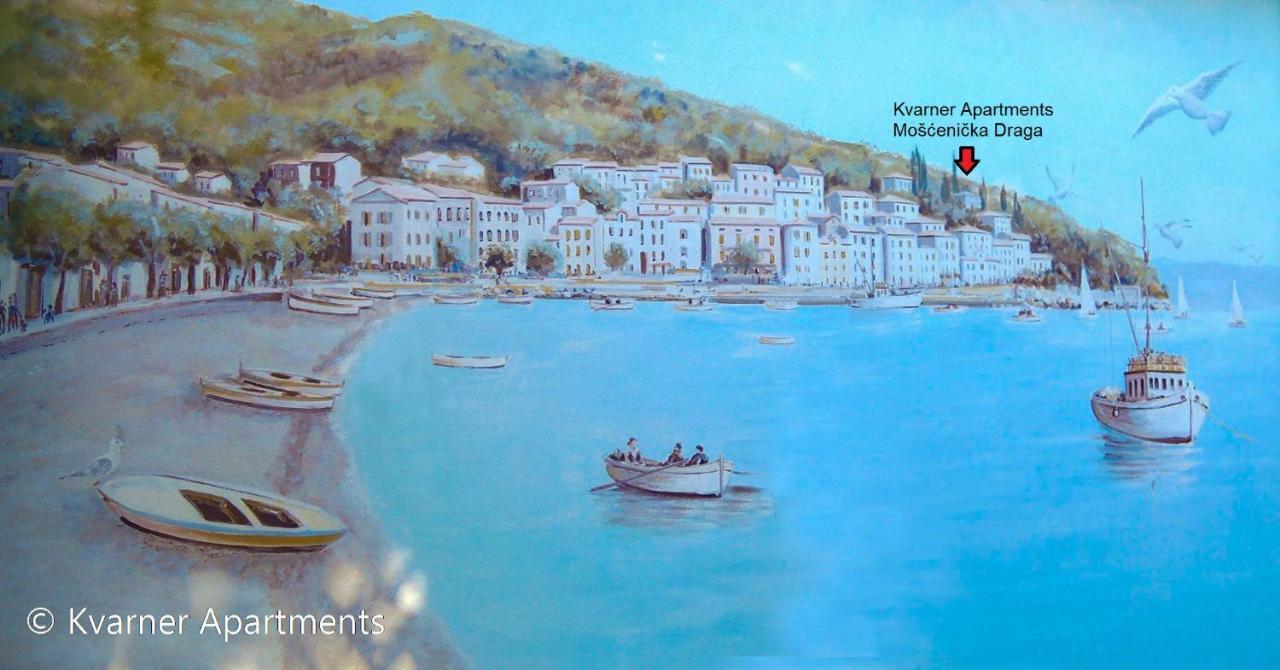 Kvarner Apartments - Moscenicka Draga Luaran gambar